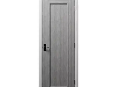 Shaker Interior Door  Set Low-poly 3D model