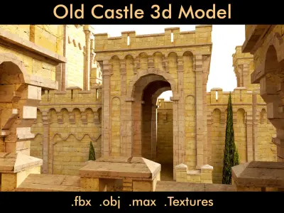 Old Castle- 3d Model 3D model