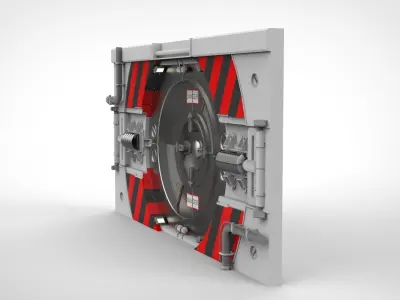 sci fi door 16 3D model