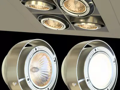 Ceiling light - PBR  Game-Ready Low-poly 3D model