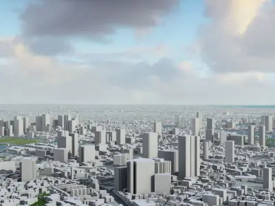 Tokyo Japan Low-poly 3D model