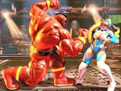 Diorama Zangief in fight 3D print model