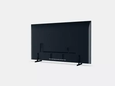 98 duym Crystal UHD DU9000 4K Tizen OS Smart TV 2024 3D model