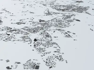 Porto Streets and Buildings 3D model