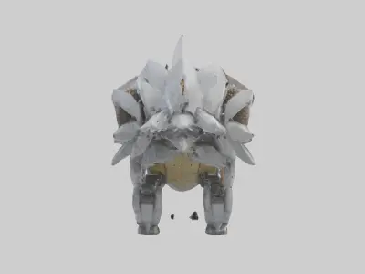 Robot version of a hedgehog model 3D model