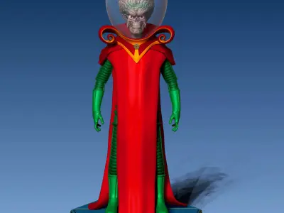 Alien from the movie Mars Attacks 3D print model