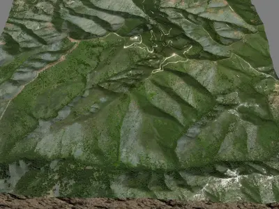 Tepusquet Peak 3D model