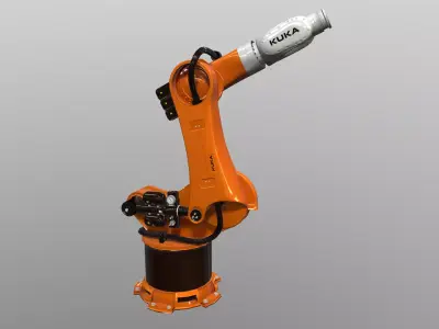 Robot Kuka Low poly 3D model Low-poly 3D model