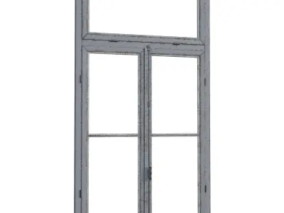 OLD SCRATCHED WINDOW 3D model
