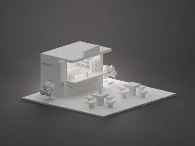 Street Food Isometric 3D model