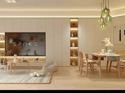 Living Room 3D model 92