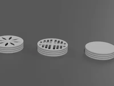 Shower Drain Covers - Bathroom Floor Drain Filter 3D print model