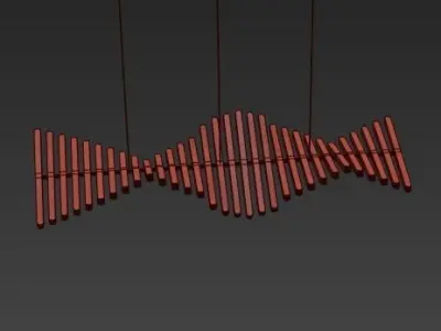 FLIGHT musical instrument hanging from ceiling 3D model