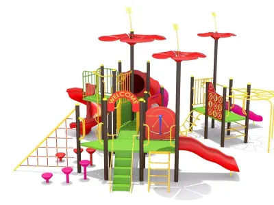 Playground - Flower Playhouse 3D model