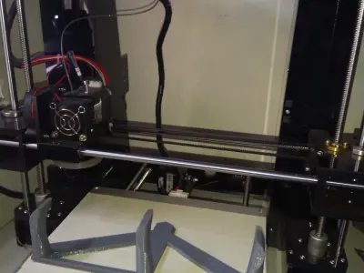 Hanger metal rack with two hooks 3D print model