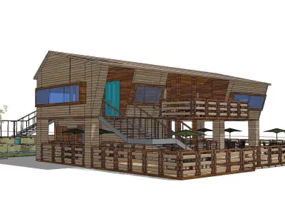 Creative Design-Holiday Cabin-0129 3D model