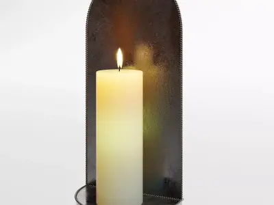 Candle light sconce sec XVII 3D model