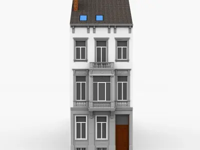 Classic Townhouse Collection 3D Model Pack