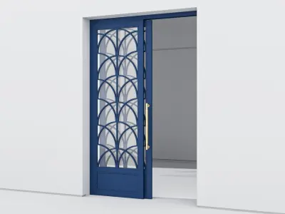 Aluminium door 365 3D model