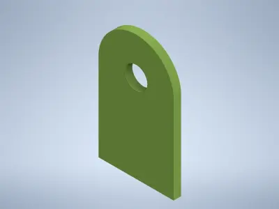 Steel frame of the table 3D model