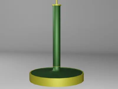 Classical Modern Green Lamp Low-poly 3D model