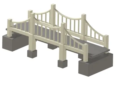 Premium Suspension Bridge 3D print model