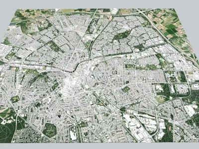 Cityscape Apeldoorn Netherlands 3D model