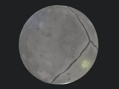 Stylized Cracked Concrete Material 01 Texture