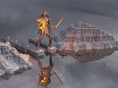 Colossus Of Rhodes  Extended 3D model