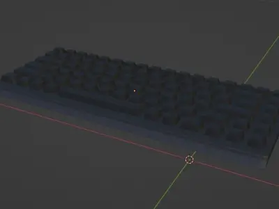 Keyboard Free low-poly 3D model
