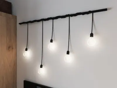 Set of wardrobe for bedroom 3D model