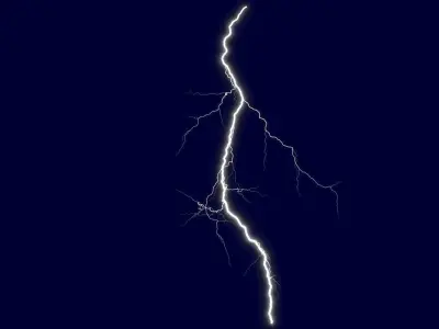 Realistic 3D Lightning CG-10 Low-poly 3D model