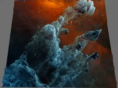 Pillar of creation deep sky object 3d software analysis 3D print model