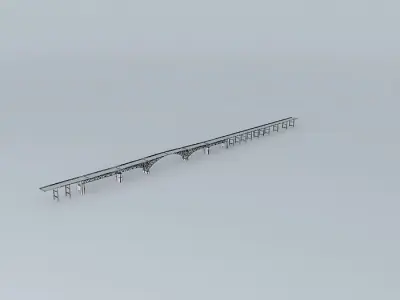 Ross Island Bridge Free 3D model