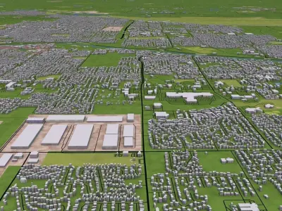 Memphis City USA Low-poly 3D model