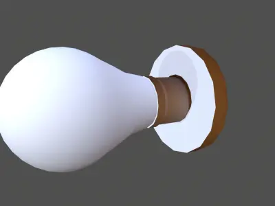 Bulb Lowpoly Low-poly 3D model