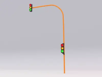 Traffic Light 03 3D model