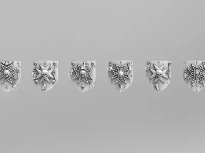 Templar Power Shields 3D print model