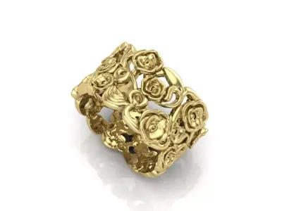 ring of light rose 3D print model