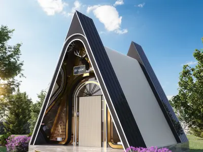  SPECIAL BUNGALOV HOUSE DESIGN MODEL 3D model