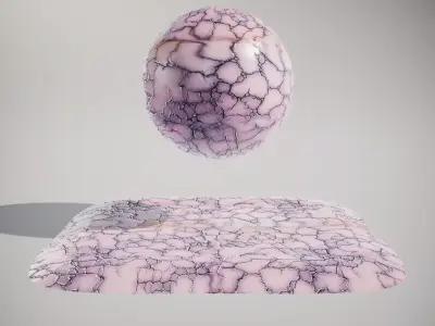 Marble Pink Veined HQ PBR Textures Set Texture