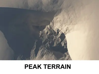 3d Terrain Peak 3D model