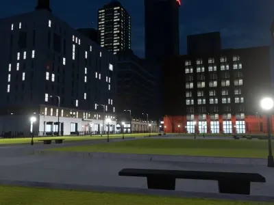 The City with 3D model
