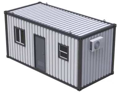 Construction Site Cabin 3D model