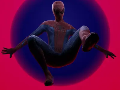 The Amazing Spider-man 1 3D Model Low-poly 3D model