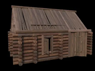 Medieval houses pack Low-poly 3D model buy