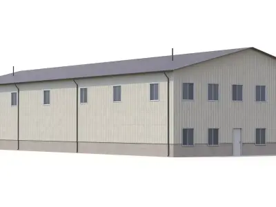 Industrial Building 38 PBR Low-poly 3D model
