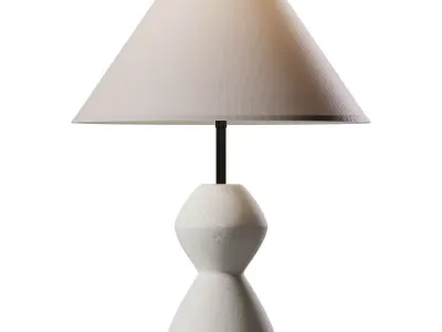 Rocco Table Lamp  Granite  Brass 3D model