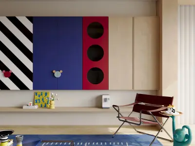 Colorful living room 3D model