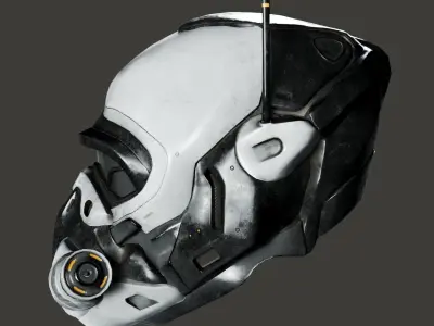 SciFi Helmet ver4 Low-poly 3D model